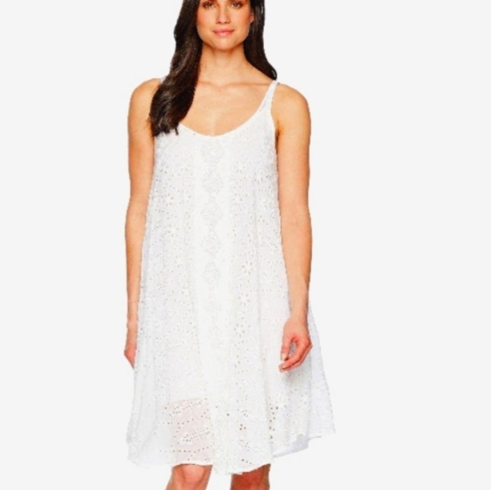Johnny Was Eyelit White Dress Size XS - Picture 6 of 12
